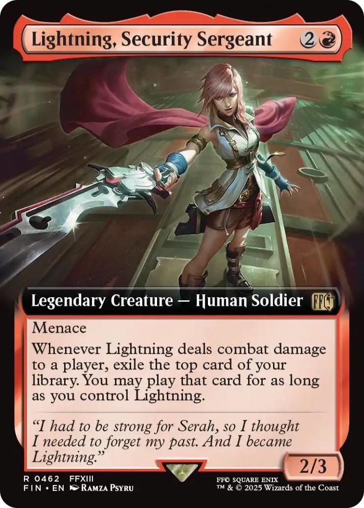 MTG 刃向かう者、ライトニング FOIL 英語 拡張アート ミントモール / MINT GAMES MTG(東日本橋) / 【FIN】【ENG