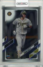 2021 Topps NPB Chrome 佐藤輝明 レギュラーカード《しわあり》 阪神タイガース