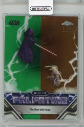 2024 TOPPS Chrome Star Wars The Duel with Yoda The Rise of Palpatine Kashyyk Green Refractors #RP11【10/99】