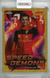 2022 TOPPS Chrome Formula 1 Carlos Sainz Speed Demons Gold Wave Refractors #SDCS【44/50】 Scuderia Ferrari