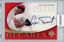 2005 UPPER DECK Ultimate Signature Edition Luis Tiant Decades《やや難あり》Boston Red Sox