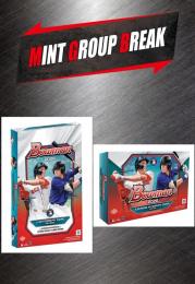 MINT GROUP BREAK グループブレイク MLB 2026 TOPPS BOWMAN BASEBALL HOBBY 4ボックス + BREAKER DELIGHT 1ボックス MIXER #6 【ランダムチーム式】