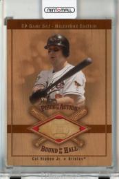 2001 SP Game Bat Edition Cal Ripken Jr. Milestone Piece of Action Bound for the Hall #BCR