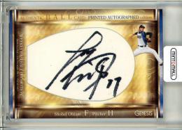 2013 BBM GENESIS 大谷翔平 週刊ベースボール プロモーションカード 印刷サインパラレル(角ダメージ有)《やや難あり》 北海道日本ハムファイターズ