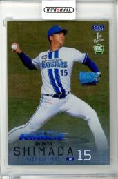 2026 BBM ベースボールカード 1STバージョン 島田舜也 #213 ルーキーパラレル ホロブルー箔版【122/200】 横浜