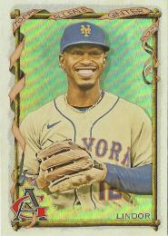 2023 Topps Allen and Ginter MLB #154 Francisco Lindor【Silver Portrait】パラレル版レギュラーカード