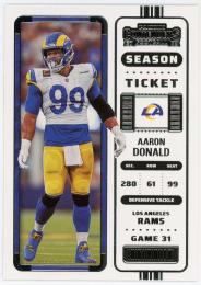 2022 Panini Contenders #50 Aaron Donald