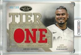 2024 Topps Tier One Luis Arraez Tier One Relics Die-Cut Card 【108/199】 Marlins
