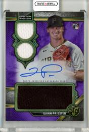 2024 Topps Triple Threads Quinn Priester Rookie Autographed Relic Card【31/75】 Pirates