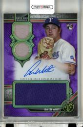 2024 Topps Triple Threads Owen White Rookie Autographed Relic Card【10/75】 Rangers