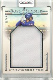 2024 Panini Boys of Summer Anthony Gutierrez Jumbo Prospect Material【20/49】 Rangers
