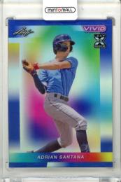 2023 Leaf Vivid Baseball Adrian Santana #46 Base Navy Blue Parallel【4/7】 Rays