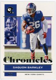 2021 Panini Chronicles #66 Saquon Barkley