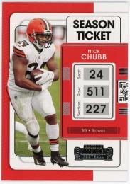 2021 Panini Contenders #24 Nick Chubb