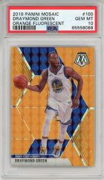 2019-20 PANINI Mosaic Draymond Green #100【22/25 Orange Fluorescent】【PSA10 GEM MT】
