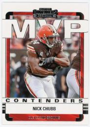 2022 Panini Contenders MVP Contenders #MVPNCH Nick Chubb