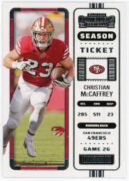 2022 Panini Contenders #15 Christian McCaffrey