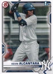 2021 Topps Bowman New York Yankees Kevin Alcantara Paper Prospects