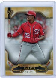 2020 Topps Triple Threads Washington Nationals Juan Soto Base Gold(パラレル版) 58/99
