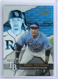 2020 Topps Gold Label Tampa Bay Rays Yoshi Tsutsugo CLASS 1 Blue(パラレル版) 067/150