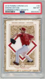 2018 PANINI CHRONICLES SHOHEI OHTANI #35 GRANITE 【PSA8】【01/25】 LOS ANGELES