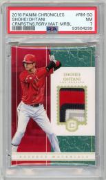 2018 PANINI CHRONICLES SHOHEI OHTANI PATCH CARD 【PSA7】【10/10】 LOS ANGELES