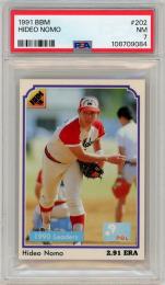 1991 BBM 野茂英雄 #202【PSA7】《Near MINT》近鉄バファローズ