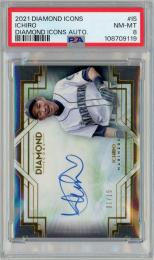 2021 TOPPS Diamond Icons Ichiro Diamond Icons Autograph #IS 15枚限定 ファーストナンバー【01/15】【PSA8】《Near MINT-MINT》Seattle Mariners
