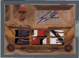 2019 TOPPS TRIPLE THREADS BASEBALL Cincinnati Reds Scooter Gennett Autograph Ruby Parallel 【1/1】※シリアルは1OF1です