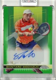 2024 Topps Chrome Tennis Shintaro Mochizuki Chrome Autograph Green Grass Court Refractor Parallel【20/99】