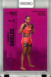 2022 Upper Deck Skybox Metal Universe Champion Claressa Shields Precious Metal Gems Pink Parallel【65/75】