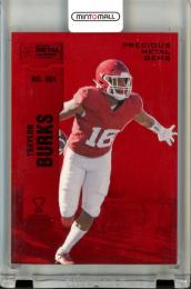 2022 Upper Deck Skybox Metal Universe Champion Treylon Burks Precious Metal Gems Red Parallel【066/100】