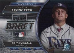 2023 Bowman Chrome Draft MLB #BDN-6 Colton Ledbetter インサートカード Draft Night