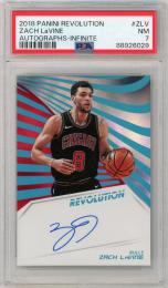 2018-19 PANINI Revolution Zach LaVine Autographs Infinite #ZLV 25枚限定 ファーストナンバー【01/25】【PSA7】《Near MINT》 Chicago Bulls