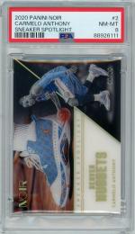 2020-21 PANINI Noir Carmelo Anthony Sneaker Spotlight #2 99枚限定【96/99】【PSA8】《Near MINT-MINT》 Denver Nuggets