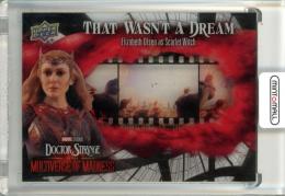 2024 Upper Deck Marvel Doctor Strange In The Multiverse Of Madness Elizabeth Olsen as Scarlet Witch #FC-4 That Wasn't a Dream - Tier1