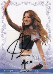 2011 BBM チアリーダー「Dancing Heroine」 Bluelegends AZ. 直筆サインカード 34/60