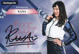 2016 BBM チアリーダー「Dancing Heroine-舞-」 Bluelegends KANA 直筆サインカード 09/60