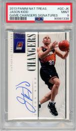 2013-14 PANINI National Treasures Jason Kidd Game Changers Signatures #GC-JK 60枚限定【57/60】【PSA9】《MINT》 Phoenix Suns