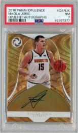 2018-19 PANINI Opulence Nikola Jokic Opulent Autographs #OANJK 79枚限定【39/79】【PSA7】《Near MINT》 Denver Nuggets