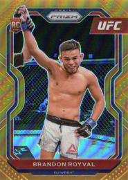 2021 Panini Prizm UFC Brandon Royval Orange RC #68 91/99