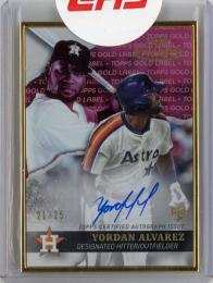 2020 Topps Gold Label Yordan Alvarez Framed Autographs Red #GLA-YA RC【21/25】 Houston Astros