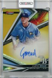 2022 Topps Bowman’s Best Curtis Mead Best of 2022 Autographs Gold #B22-CME 【20/50】 Tampa Bay Rays