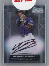 2022 Topps Bowman Sterling Warming Bernabel Prospect Autographs #PA-WB Colorado Rockies