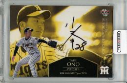 【表面左上角若干難あり】2020 BBM 阪神タイガース 小野泰己 直筆サインカード【53/60】