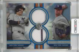 2024 TOPPS TRIBUTE Anthony Rizzo/Gerrit Cole Dual Relics Dual Player Blue #DR2-RC 【110/150】 New York Yankees