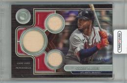 2024 TOPPS TRIBUTE Ozzie Albies Triple Relics #TTR-OA 【021/199】 Atlanta Braves