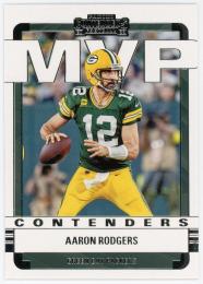 2022 Panini Contenders MVP Contenders #MVPARO Aaron Rodgers