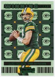 2022 Panini Contenders Winning Ticket Emerald #WTARO Aaron Rodgers