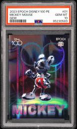 2023 EPOCH DISNEY創設100周年 PREMIER EDITION コレクションカード #IM-01 スペシャルインサートカード Mickey Mouse GEM  【10/25】【PSA GEM MT 10】